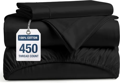 Miniatura 32 de LANE LINEN - Sábanas tamaño Split King para cama ajustable, 450 hilos, 100% algodón, 2 sábanas bajeras individuales XL, con bolsillo profundo