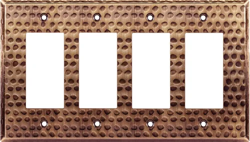 Miniatura 31 de LIDER Placa decorativa de pared de metal para interruptor o receptáculo, cubierta de salida de acero inoxidable, resistente a la corrosión