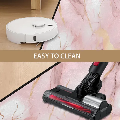 Miniatura 4 de Tapetes de cocina con estampado de mármol rosa dorado rosa, tapete antideslizante para baño, dormitorio, baño, sala de estar, decoración del hogar