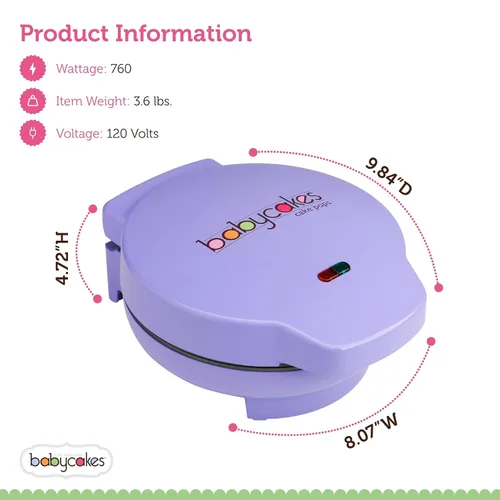 Miniatura 2 de Máquina para preparar Cake Pop Babycakes, Lila