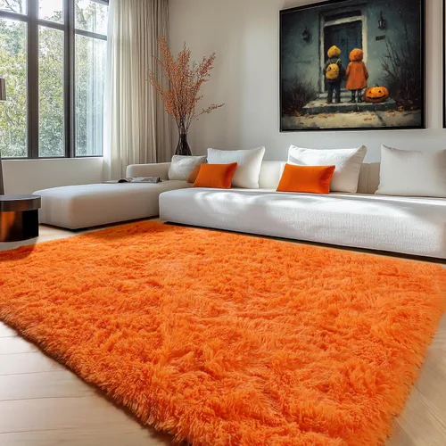 Miniatura 98 de ONASAR - Alfombra de pasillo negra de 2 x 6 pies, esponjosa, lavable, ultrasuave, afelpada, peluda, tapete para bebés, dormitorio de niños, armario