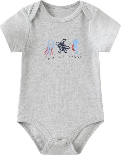 Miniatura 37 de Conjunto de canastilla para bebé, 9 piezas, conjunto de mamelucos y pantalones, conjunto de regalo unisex para bebé