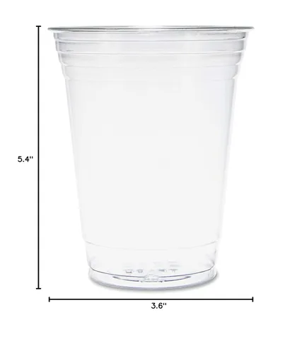Miniatura 5 de Solo TP16D vaso para bebidas frías transparente de plástico, de 16 oz, Transparente, 1000