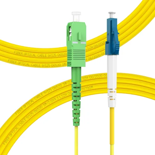 Miniatura 8 de Cable de Internet de fibra óptica LC/UPC a SC/APC, fibra de modo único OS2 0.5M/1.6 pies, Simplex, Opción de longitud: 1.6 ft-32.8 ft 9/125um