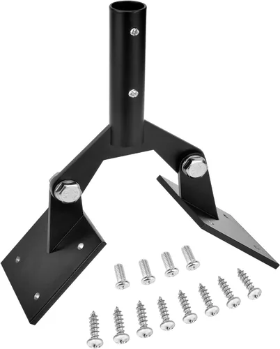 Miniatura 7 de Soporte de techo de acero para veleta de jardín con hardware, montaje de paletas ajustables para techos