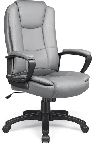 Miniatura 9 de LEMBERI Silla de Escritorio de Oficina, Silla Ejecutiva Gerencial Grande y Alta, Silla de Computadora con Respaldo Alto, Sillas Ergonómicas de Cuero
