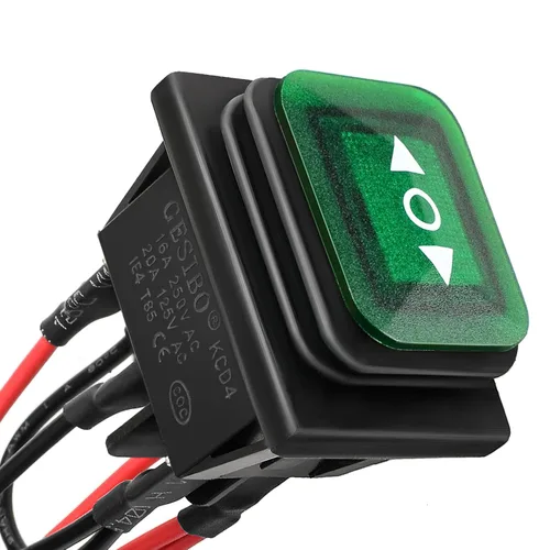 Miniatura 9 de interruptores DPST AC/DC 20A-125V, 16A-250V, 30A-24V, 35A-12V, IP66 impermeable encendido-apagado, relleno de pegamento impermeable, interruptor