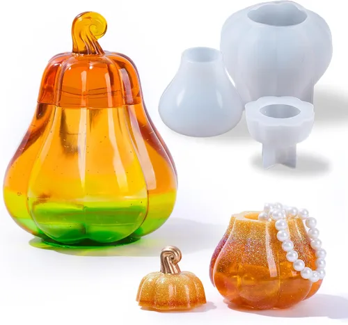 Miniatura 11 de Molde de resina de huevo de serpiente, moldes de silicona para frascos con tapa, fundición de resina epoxi, caja de serpiente 3D, moldes