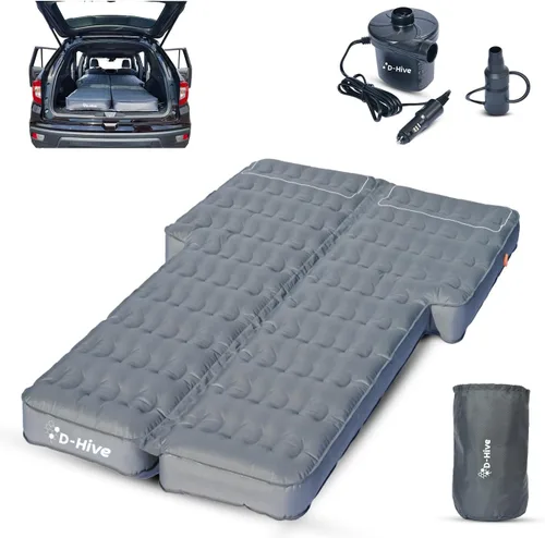 D-Hive Colchón de Aire SUV de Durabilidad Inmejorable para Acampar en Automóvil, Tela Oxford 300D Extra Gruesa Duradera, Configuración Rápida y