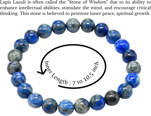 Miniatura 430 de Amazing Gemstone Crystal Bracelet for Women Men's Gifts - Protection Healing Crystal Bracelet - 8mm Gemstone Beaded Stretchable Bracelet Pulseras
