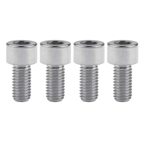 Miniatura 21 de Tornillos Allen de cabeza hueca de titanio M10 20 25 30 35 40 45 50 55 2.362 in Tornillos paquete de 4 (M10 x 0.787 in, paso 0.049 in, negro)