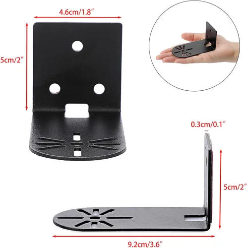 Miniatura 3 de Sumnacon Estante de pared para cámara, 3 piezas, estante de pared pequeño de metal con adhesivo, estante flotante pequeño universal para cámaras