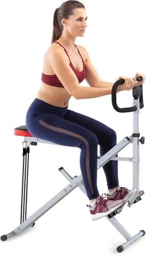Marcy Máquina de Sentadillas Rider para Entrenamiento de Glúteos y Cuádriceps XJ-6334, Plateado y Negro