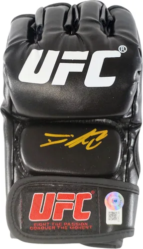 Dominick Reyes - Guante de la UFC firmado por Beckett Auténtico Autógrafo MMA Ultimate Fighting Championship Gloves Sports Memorabilia Regalos para