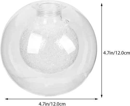 Miniatura 2 de Kichvoe Reemplazo de pantalla de lámpara de vidrio duradero para luz de techo base G9 Pantalla de globo transparente 3.9 pulgadas fácil instalación