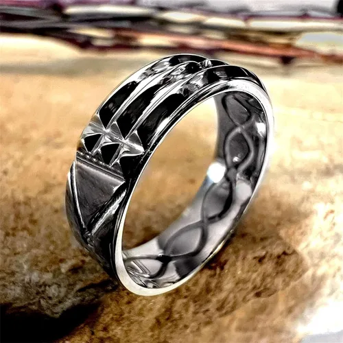 Miniatura 3 de Atlantis - Anillo de plata de ley 925, amuleto egipcio talismán hecho a mano