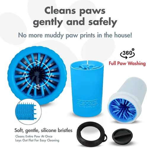 Miniatura 2 de Dexas MudBuster - Limpiador de patas de perro portátil Azul (Pro Blue)