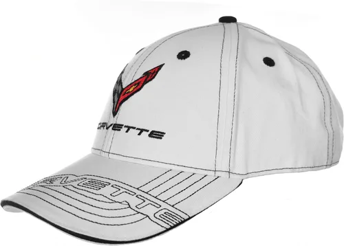 Miniatura 7 de JH DESIGN GROUP Men's Chevy Corvette C8 Logo Cap Adjustable Black Hat