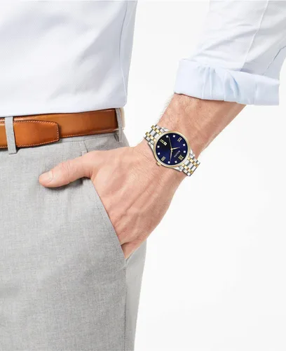 Miniatura 6 de Bulova Reloj clásico de acero inoxidable para hombre con diamantes y fecha de día