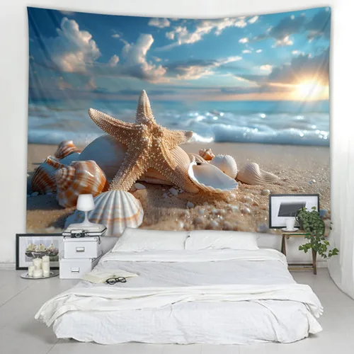 Miniatura 19 de WODEJIAFANG Tapiz estético de tela para pared, tapiz decorativo de girasol, fondo de oficina, divisor de habitación para dormitorio, jardín al aire