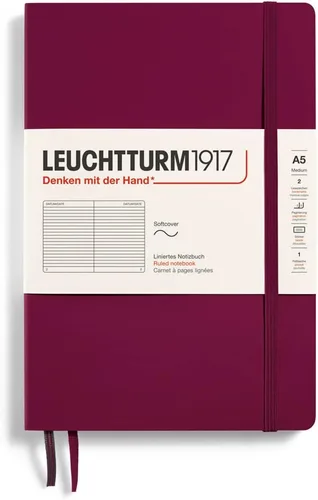 Miniatura 15 de LEUCHTTURM1917 - Cuaderno de tapa blanda mediano A5 - 123 páginas numeradas para escritura y diario (Verde bosque, liso)