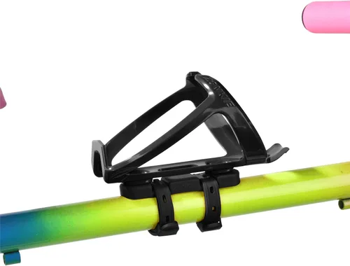 Miniatura 5 de Jaulas para botellas de bicicleta, soporte de botella de bicicleta de plástico con base de montaje de jaula (negro)