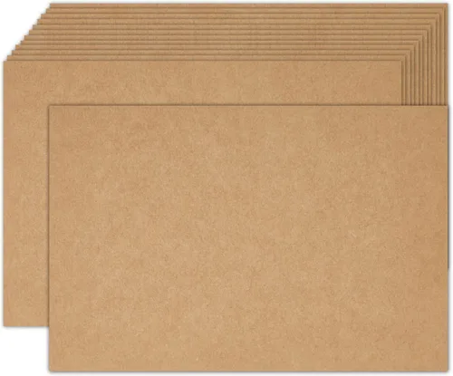 Goefun - Tarjetas de papel kraft marrón de 4 x 6 pulgadas, paquete de 100 tarjetas de índice sin rayas de 80 libras para invitaciones, negocios,
