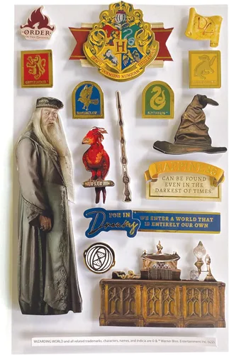 Miniatura 13 de Paper House Productions Hoja de adhesivos de álbum de recortes 3D troquelados de Harry Potter - Diagon Alley Callejón Diagon