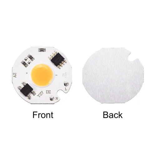 Miniatura 4 de MECCANIXITY Bombilla de chip LED 110V 7W blanco cálido 3000-3200K conductor libre de alta potencia reflector lámpara módulo aluminio tablero