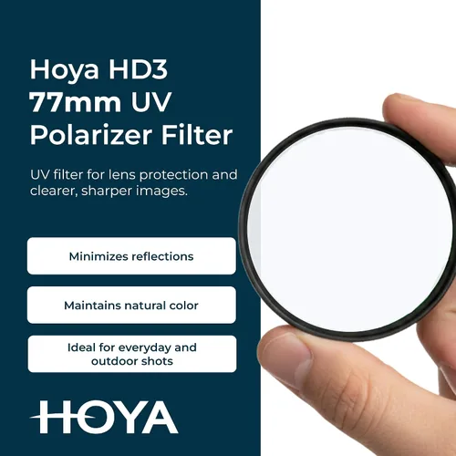 Miniatura 2 de Hoya HD3 - Filtro protector UV de 3.031 in, certificado para cámaras de más de 100 MP+ con filtro UV ultra duro, resistente a las manchas, manchas e