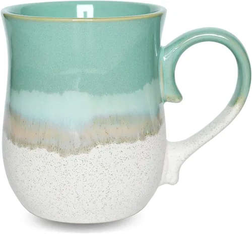 Miniatura 8 de Bosmarlin - Taza grande de cerámica para café, 20 onzas, gran taza de té para oficina y hogar, apta para lavavajillas y microondas