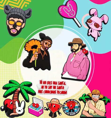 Miniatura 2 de 36 dijes para zapatos de conejo malo para sandalias de zueco de caricaturas, accesorios para niñas, niños, adolescentes, hombres y mujeres