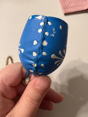 Miniatura 9 de Juego de 5, 2.8 in, campanas pintadas para colgar armonía multicolor, decoración festiva hecha a mano, campanas de metal, campanas de bruja