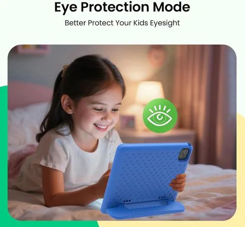 Miniatura 6 de Tablet para niños 2025, tableta Android 15 de 10.1 pulgadas para niños, 8+64 GB de almacenamiento (expansión de 1 TB), Octa-Core, WiFi 6, Azul