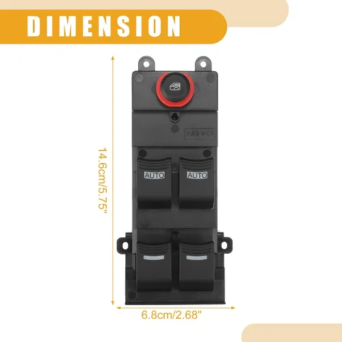 Miniatura 5 de 35750STXA01ZA Interruptor principal del elevalunas eléctrico del lado del conductor delantero para Acura MDX 3.7L V6 2007-2013