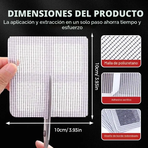 Miniatura 2 de 2026 Nuevo Atrapapelos Desechable para Drenaje de Ducha - Protector Cuadrado para Drenaje de Piso de Baño (10 unidades)