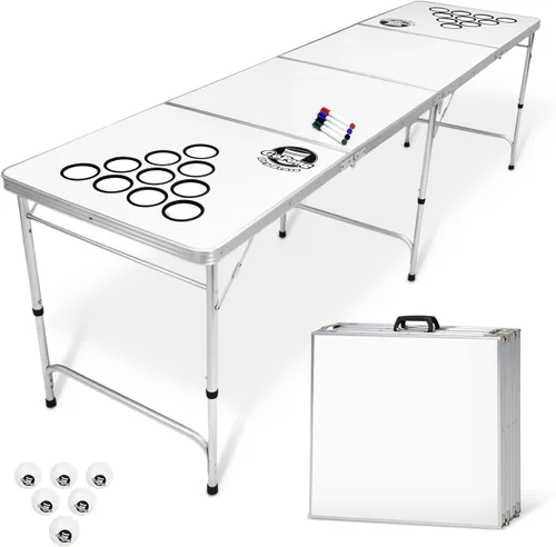 Miniatura 8 de GoPong 8 Foot Portable Beer Pong/Tailgate Tables (Black, Football, American Flag, or Custom Dry Erase)