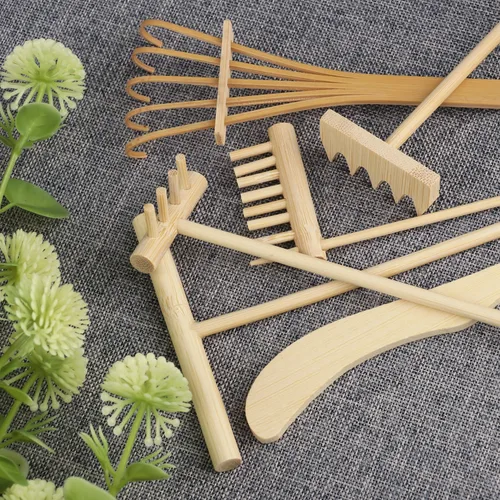 Miniatura 4 de 18 herramientas de jardín Zen de arena, mini juego de rastrillos de jardín zen para serenidad y meditación espiritual, accesorios de jardín zen