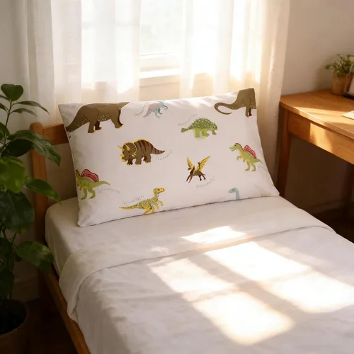 Miniatura 2 de MAG Juego de 2 fundas de almohada tamaño Queen de color blanco, 20 x 30 pulgadas, para niños, adolescentes