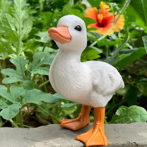 Miniatura 7 de Figuras realistas de animales de granja de patos de goma, figuras de animales de pato para juguetes de niños, juguetes de baño y para recuerdos