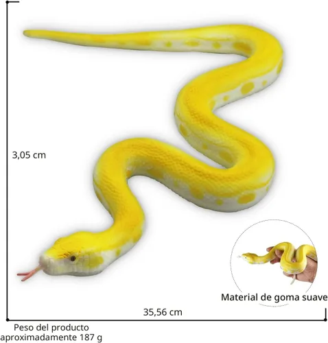 Miniatura 3 de SIENON - Serpientes falsas realistas de juguete, figura de serpiente de goma suave para jardín, asusta a las aves y ardillas, modelo de acción