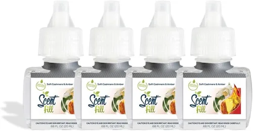 Miniatura 34 de Scent Fill Ambientador enchufable de pachulí de vainilla, 4 recambios de aceite perfumado