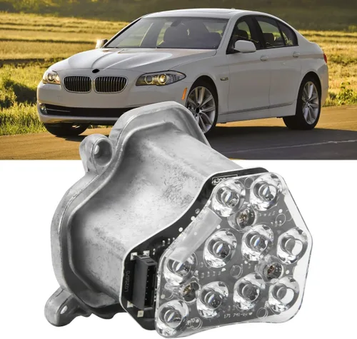 Miniatura 11 de Módulo LED de señal de giro izquierdo, lado del conductor, compatible con BMW Serie 5 F10 F11 F18 2009-2013 (sustituye a 63117271901)
