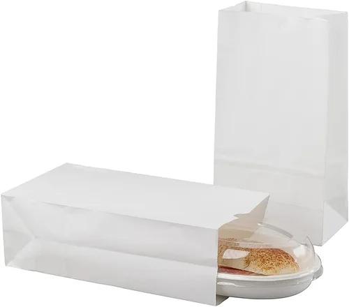 Miniatura 56 de Restaurantware Bag Tek - Bolsas de papel de 2 libras, 100 bolsas de almuerzo desechables, pequeñas para almuerzos, sándwiches y aperitivos, bolsas
