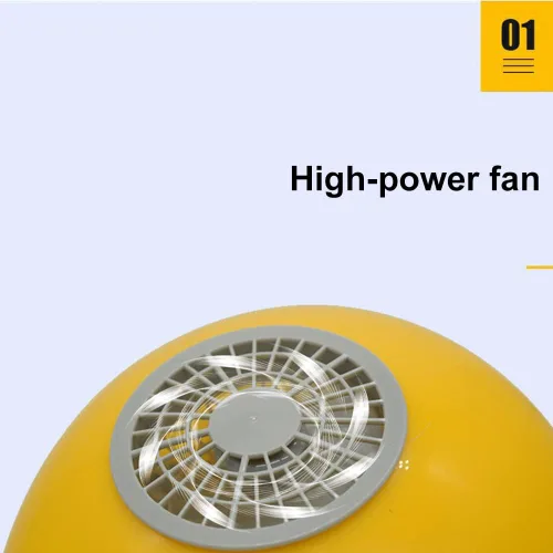 Miniatura 4 de Surakey Casco de refrigeración USB con ventilador, casco universal resistente para hombre, casco de seguridad portátil para andamios y comerciantes
