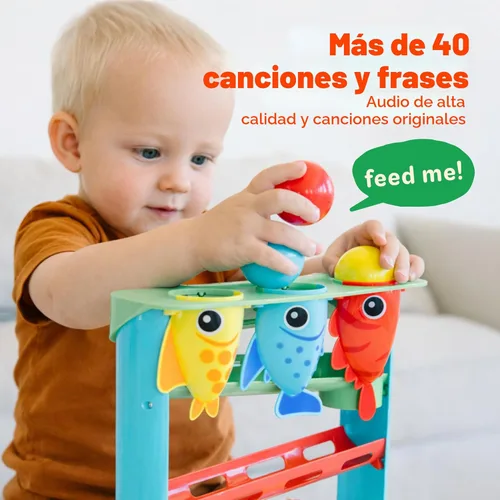 Miniatura 2 de Move2Play, Feed The Fish Más de 30 canciones y frases fantásticas Juguete musical para bebés y niños pequeños Regalo de primer cumpleaños