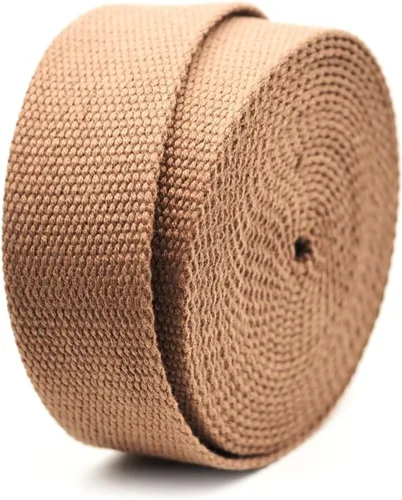 Miniatura 8 de CRAFTMEMORE Correa de algodón pesado de 1.5 pulgadas, correas de tejido liso para artes y manualidades, correa de lujo para bolsa de alta densidad