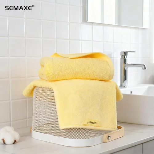 Miniatura 8 de SEMAXE Paquete de 12 toallas de mano para baño, toallas 100% algodón con bucles para colgar, suaves y altamente absorbentes, juego de toallas