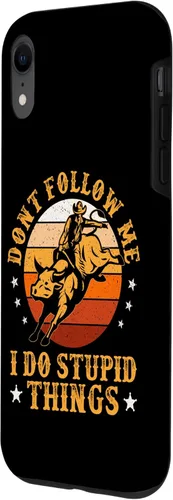 Miniatura 62 de Carcasa vintage para iPhone XS Max Don't Follow Me I Do Stupid Things