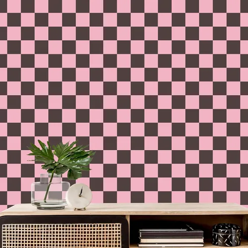 Miniatura 26 de Amiya Papel tapiz a cuadros para despegar y pegar, papel de contacto de mosaico blanco y negro, un juego de 17.3 x 480 pulgadas, moderno papel